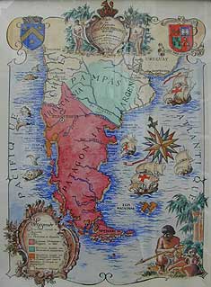 1860 Mapa del Reino de Araucanía y Patagonia