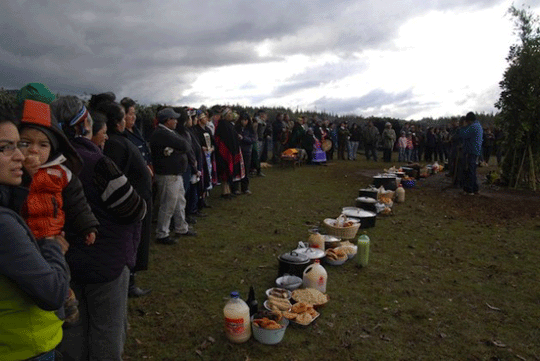 Crowd of Mapuches