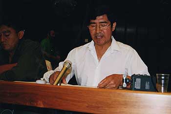 Phto: Reynaldo Mariqueo  at the UN