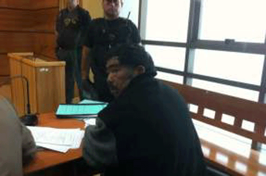 Lonko Juan Millacheo in court
