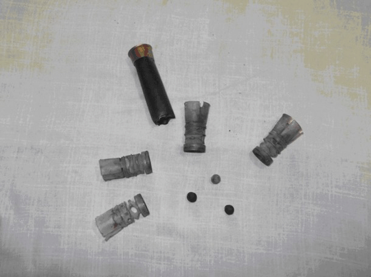 shell casings and other remnants from the attack