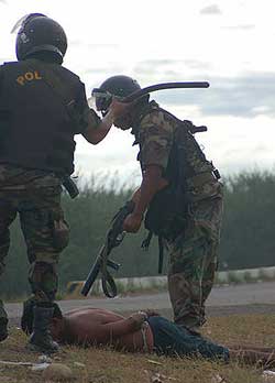 Foto: Brutalidad policial peruana
